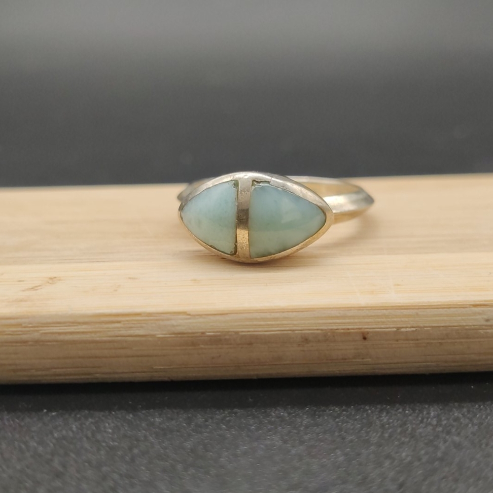 Sterling Silver Larimar Ring
